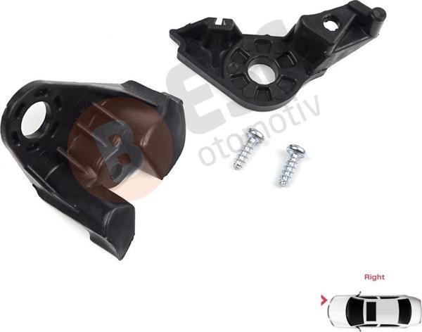 Citroen C4 MK1 LC Coupe MK1 THE 2004-2010 621284 İçin Sağ Ön Taraf Far Tamir Seti  - Image 1