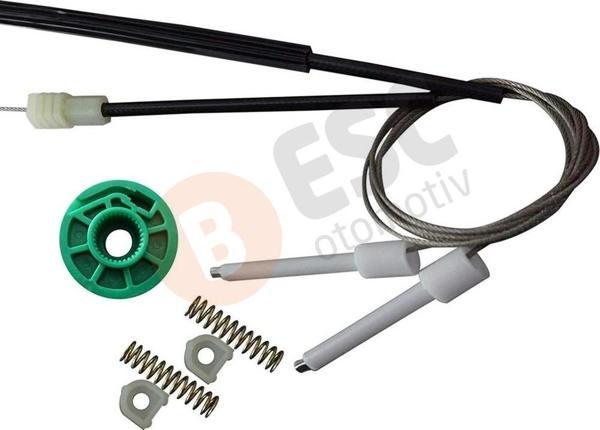 Audi C4 4A 1994-1997 İçin Ön Sol Cam Mekanizması Tamir Takımı - Image 1