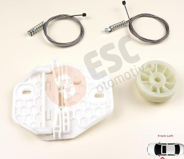 Dacia Logan MK1 2004 12 İçin Sol Ön Cam Mekanizma Tamir Takımı - Image 1