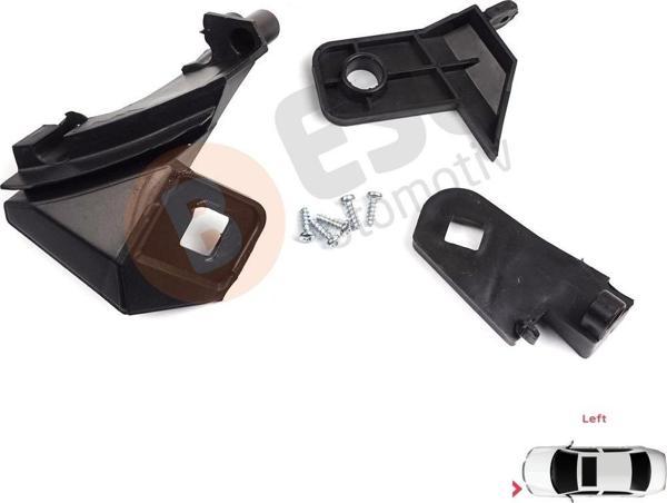 Fiat Doblo MK2 263 2010-2014 Makyajsız Kasa 51810672 İçin Sol Ön Far Ayak Tamir Seti  - Image 1