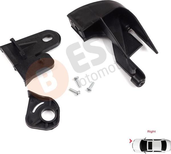 Fiat Fiorino MK3 Citroen Nemo Peugeot Bipper 2007-2020 6212F3 İçin Sağ Ön Far Ayak Tamir Seti  - Image 1