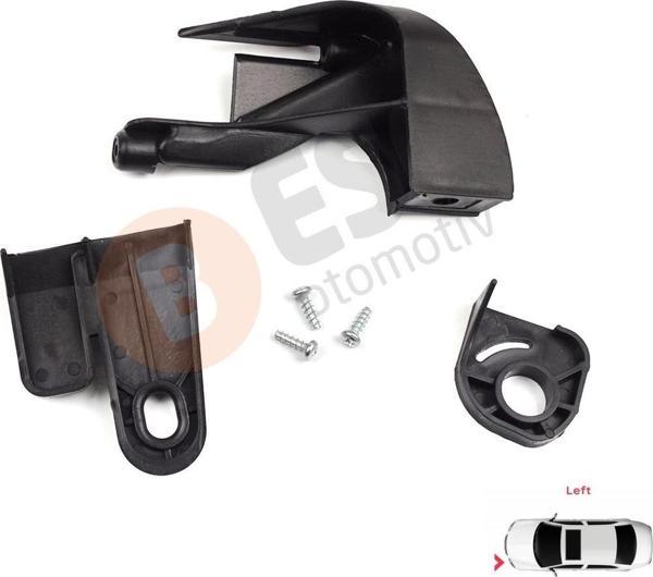 Fiat Fiorino MK3 Citroen Nemo Peugeot Bipper 2007-2020 6212F4 İçin Sol Ön Far Ayak Tamir Seti  - Image 1