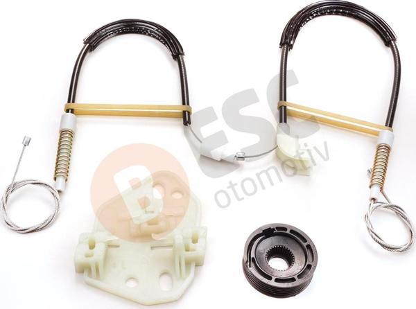 Ford Escort 1995-1999 İçin Sol Ön Kapı Cam Kriko Tamir Seti 91AB14A389C 91ABA23201BF - Image 1