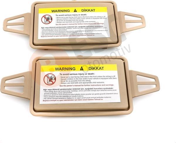 Mercedes W211 İçin Tan Rengi Güneşlik Ayna Kapağı Sağ ve Sol 2108102510 - Image 1