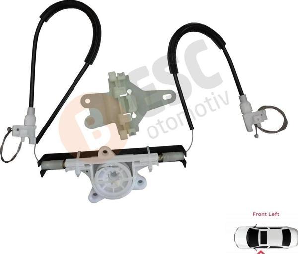 Nissan Terrano MK2 Ford Maverick W638 İçin Sol Ön Cam Kriko Tamir Seti 807010F015 - Image 1