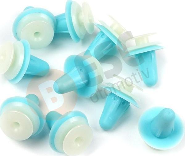Isuzu Mazda Toyota için 10 Adet Kapı Klipsi Mavi Beyaz 8942264920 - Image 1