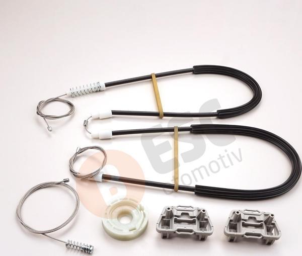 Jaguar X Type X400 2001-2009 4/5 Kapı C2S51553 İçin Elektrikli Ön Sağ Cam Kriko Tamir Seti - Image 1