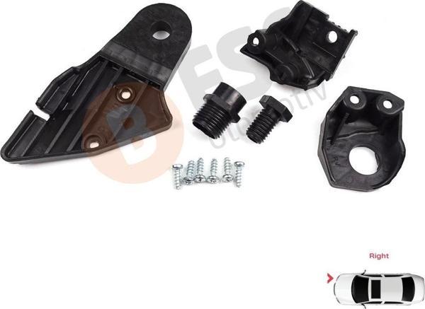 Mercedes C Class W204 S204 C204 2007-2014 CL203 A2048201214 İçin Sağ Ön Far Ayak Tamir Seti  - Image 1