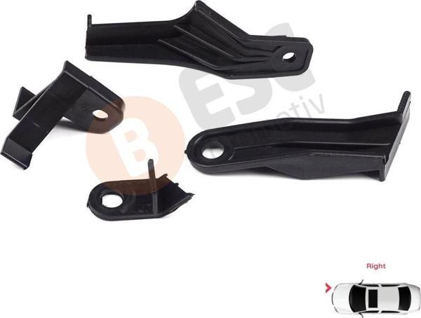 Toyota Corolla MK11 4-Kapı Sedan 2014-2016 8111002E60 İçin Sağ Ön Far Ayak Tamir Seti - Image 1