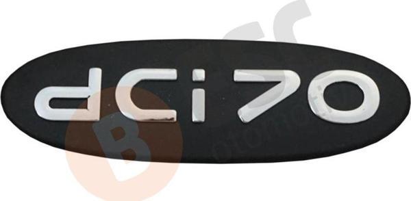 Renault Kangoo İçin Siyah dci70 Monogram Amblemi Yazısı - Image 1