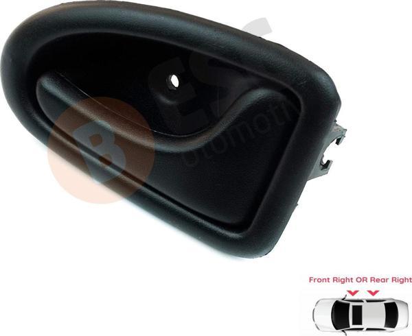 Renault Megane MK1 1995-2002 İçin Ön veya Arka Sağ İç Kapı Açma Kolu Siyah 8200028995 - Image 1
