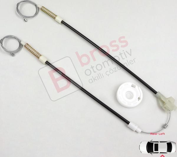 VW Golf MK3 1991-1998 5-Kapı Vento Jetta 1992-1999 İçin Elektrikli Arka Sol Cam Kriko Tamir Seti - Image 1