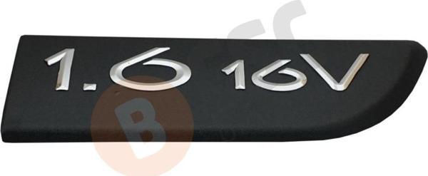 Renault Megane, Scenic 2 İçin Sağ Siyah 1.6 16V Monogram Yazısı - Image 1