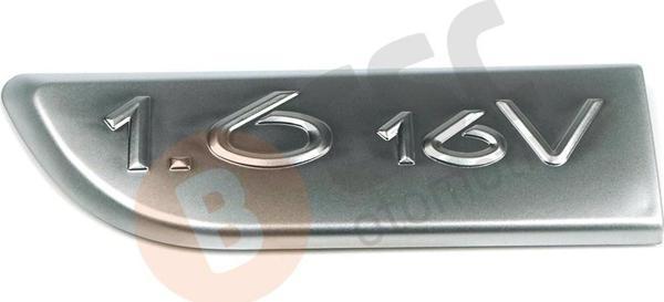 Renault Megane, Scenic 2 İçin Sol Krom 1.6 16V Monogram Yazısı - Image 1