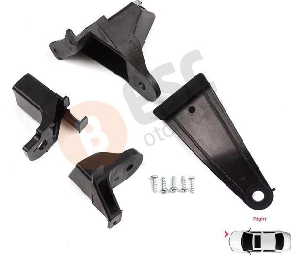 Renault Symbol MK3 2013-2017 Makyajsız Kasa 260106223R İçin Sağ Ön Far Ayak Tamir Seti - Image 1