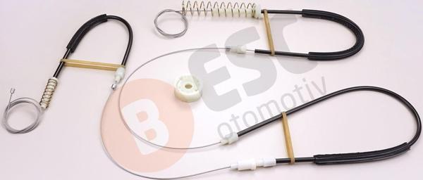 VW Scirocco MK3 İçin Ön Sol Kapı Cam Kriko 1K8837401 Tamir Seti - Image 1