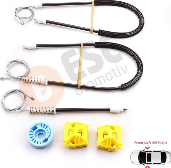 Seat Ibiza Cordoba 2002-2008 4/5-Kapı İçin Elektrikli Ön Sağ veya Sol Kapı Cam Kriko Tamir Seti - Image 1