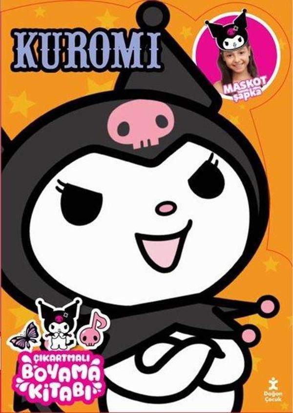 Kuromi - Çıkartmalı Boyama Kitabı - Maskot Şapka - Doğan Çocuk - Image 1
