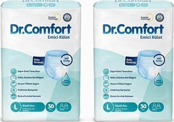 Dr.Comfort Emici Külot Hasta Bezi L Beden 2 Paket 60 Adet - Image 1