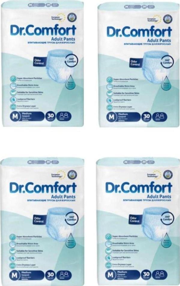 Dr.Comfort Emici Külot M 30'Lu 4 Paket Hasta Bezi - Image 1