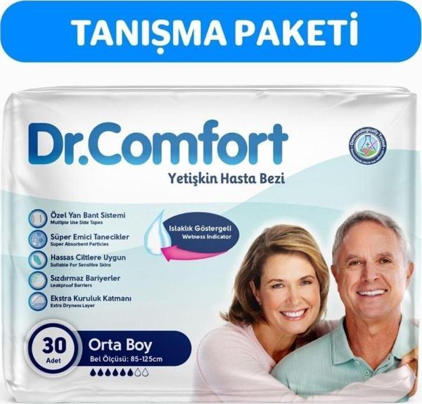 Dr.Comfort Yetişkin Bel Bantlı Hasta Bezi Medium 30 Adet - Image 1