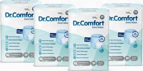 Dr.Comfort Yetişkin Emici Külot Ekstra Large 30'Lu 4 Paket 120 Adet - Image 1