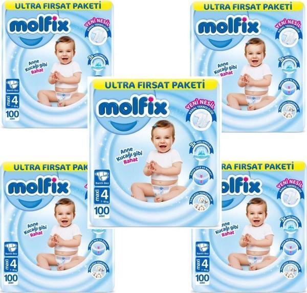 Molfix Bebek Bezi Ultra Fırsat Paketi 4 Numara 500'Lü - Image 1