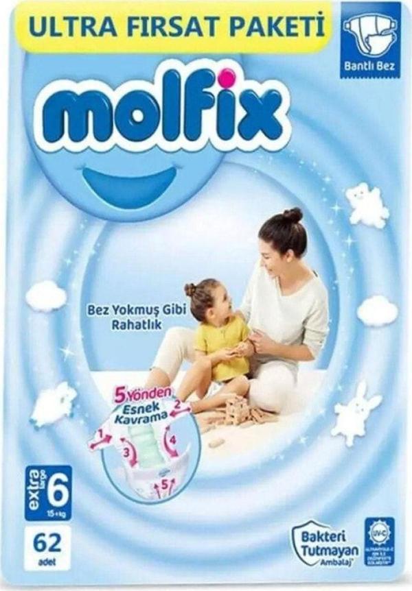 Molfix Ultra Fırsat Pk. Extra Large No:6 62'Li 5 Adet - Image 1