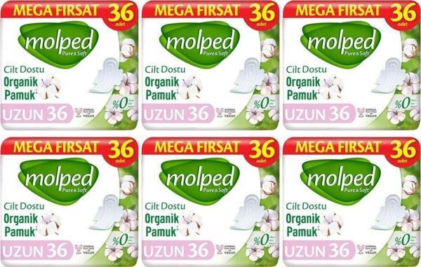 Molped Pure Soft Hijyenik Ped Mega Uzun 216 Adet - Image 1
