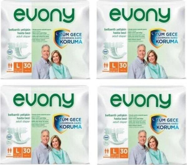 Evony Yetişkin Hasta Bezi Büyük Boy 120 Adet - Image 1
