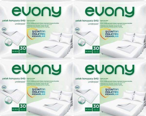 Evony Hasta Yatak Koruyucu 60*90Cm 120 Adet (4Pk*30) (Kaymaz Özellikli) - Image 1