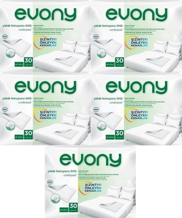 Evony Hasta Yatak Koruyucu 60*90Cm 150 Adet (5Pk*30) (Kaymaz Özellikli) - Image 1