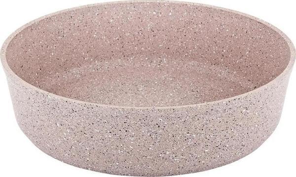 OMS 3411 Granit Yuvarlak Fırın Tepsisi 28 Cm Sütlü Kahve  - Image 1