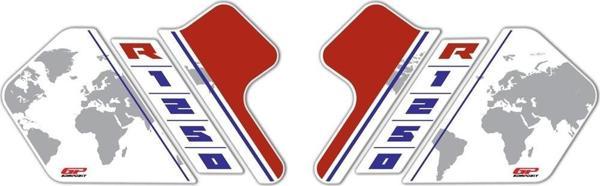 GP Kompozit BMW R 1250 GS / ADV 2018-2024 Uyumlu Yan Pad Beyaz - Image 1