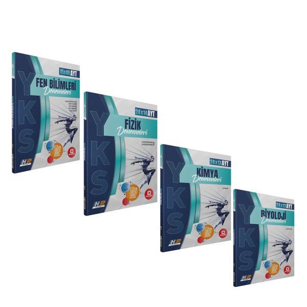 Hız ve Renk AYT Fen Fizik Kimya ve Biyoloji Deneme Seti 4 Kitap - Hız ve Renk Yayınları - Image 1