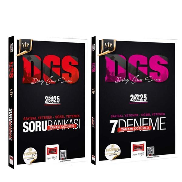 Yargı 2025 DGS VİP Sayısal Sözel Tamamı Çözümlü Soru Bankası ve Deneme Seti 2 Kitap - Yargı Yayınları - Image 1