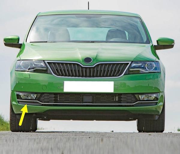 Bisra Skoda Rapid 2017-2020 Ön Tampon Sağ Sis Farı Kapağı Kromlu 5JA807682B - Image 1
