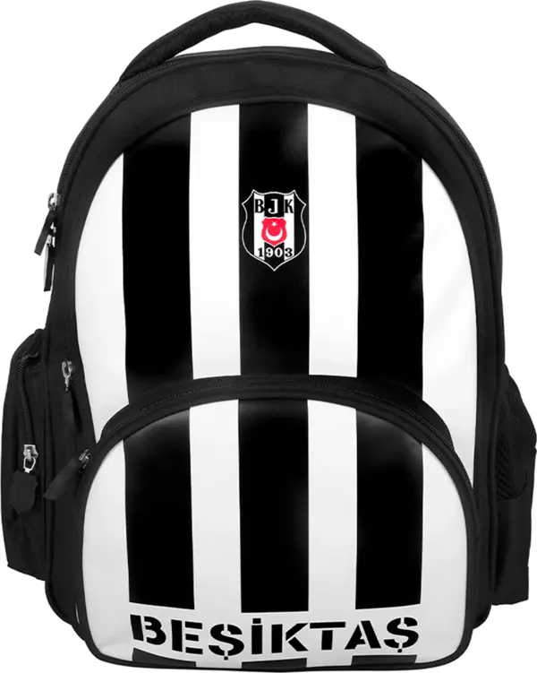 Beşiktaş Çubuklu Üç Gözlü Suni Deri Okul Çantası / 24352 - Image 1