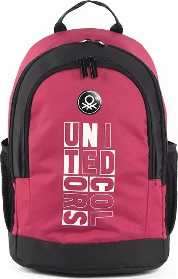 United Colors of Benetton Çift Bölmeli Okul Sırt Çantası Bordo / 04296 - Image 1