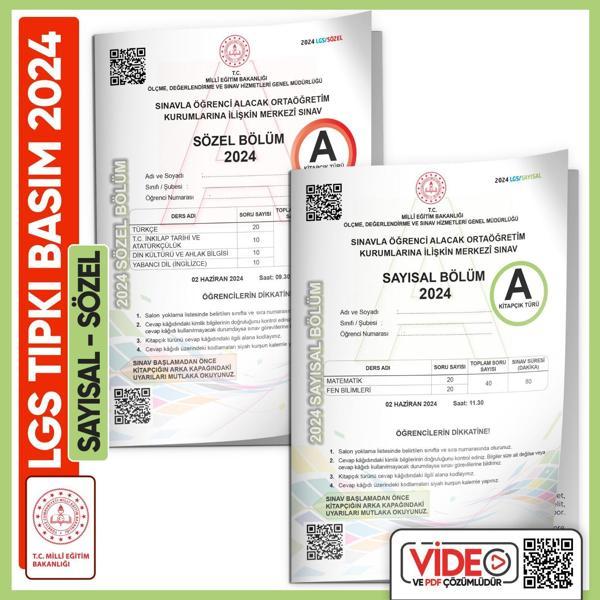 2024 LGS MEB Birebir Tıpkı Basım Çıkmış Soru Say-Söz Kitapçıkları (Video Çözümlü Türkiye Geneli) - Karakutu Yayınları - Image 1