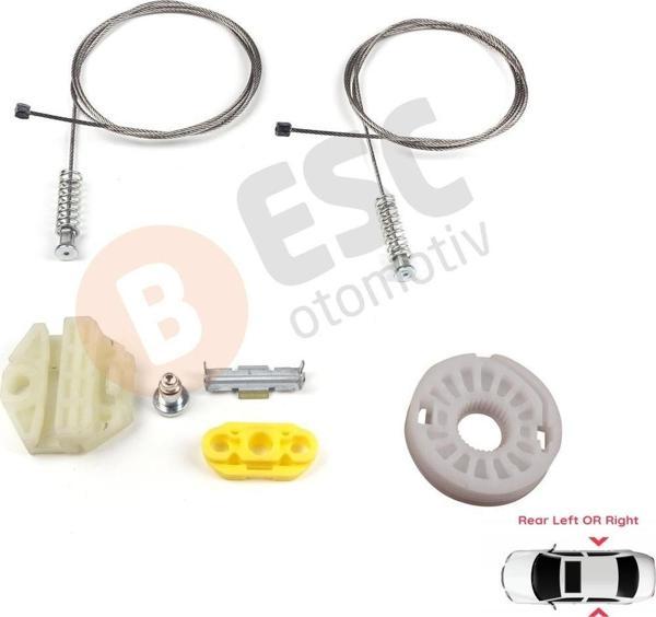 Opel Zafira A MK1 T98 F75 1999-2005 MPV İçin Elektrikli Arka Sağ veya Sol Cam Kriko Tamir Seti - Image 1