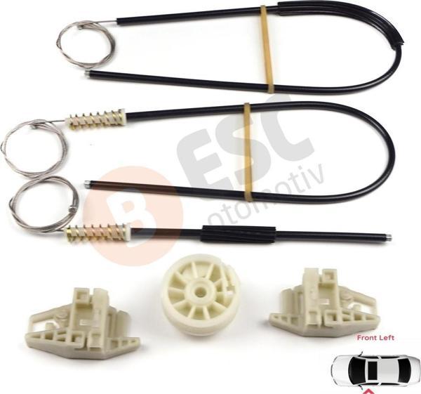 Peugeot 206 206+ 1998-2012 4/5 Kapı 9221E9 9221G0 İçin Elektrikli Ön Sol Kapı Cam Kriko Tamir Seti - Image 1