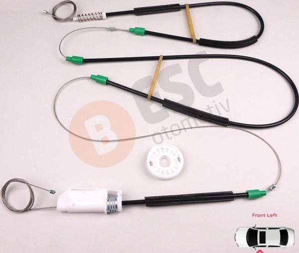 Audi A4 S4 B6 B7 8H7 8HE 2002-2009 2-Kapı Cabrio 8H0837461 İçin Elektrikli Sol Kapı Cam Kriko Seti - Image 1