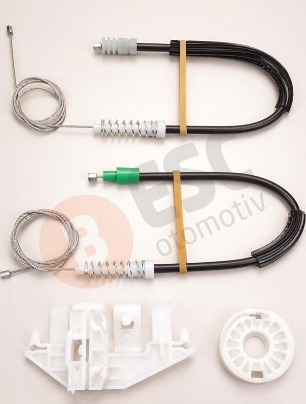 Peugeot 406 8B 8E/F 1995-2004 4/5 Kapı 9221F6 İçin Ön Sol Kapı Cam Kriko Tamir Seti - Image 1