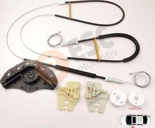 BMW 3 E46 2001-2005 4/5 Kapı Makyajlı İçin Ön Sol Cam Kriko Seti - Image 1