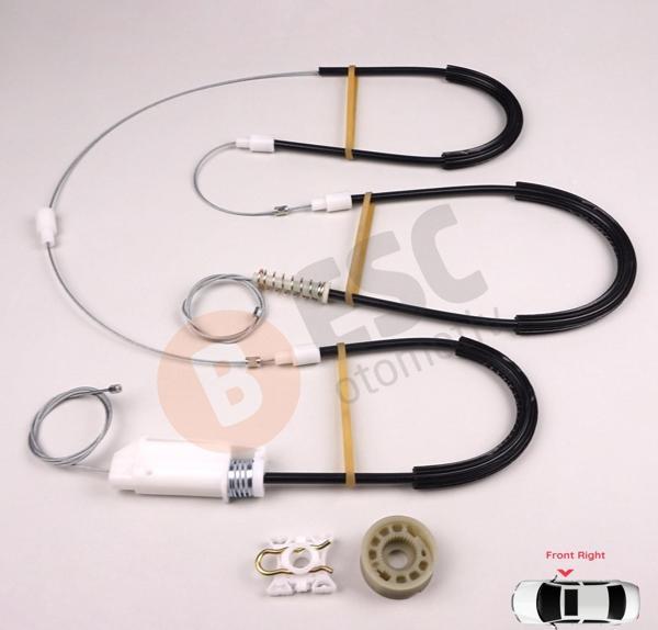 BMW Z4 E85/86 2003 08 CC& Convertible İçin Sağ Kapı Cam Mekanizması Tamir Takımı - Image 1