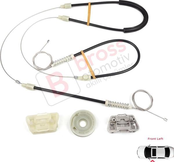 Chrysler 300 2005-2010 Dodge Charger LX Magnum 05065475AE İçin Ön Sol Kapı Cam Kriko Tamir Seti - Image 1