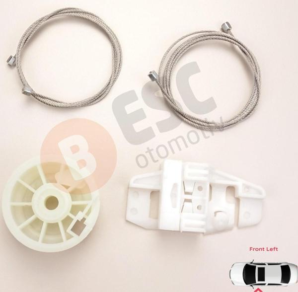 Renault Modus Grand Modus 2003-2008 8200748377 İçin Elektrikli Ön Sol Kapı Cam Kriko Tamir Seti - Image 1