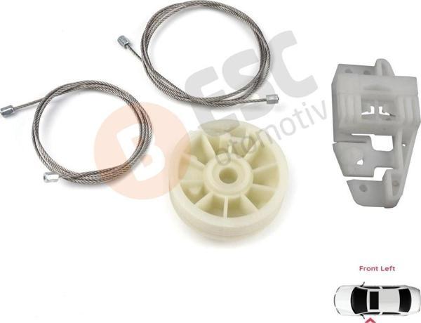 Renault Scenic Grand MK2 JM0/1 2003-2009 4/5 Kapı İçin Elektrikli Ön Sol Kapı Cam Kriko Tamir Seti - Image 1