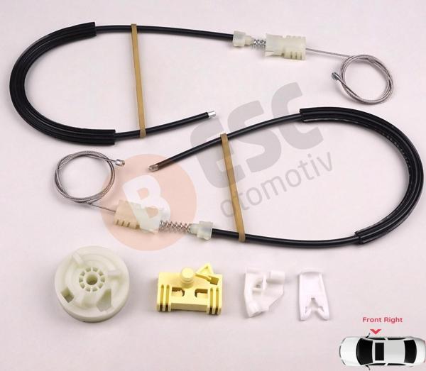 Renault Scenic MK1 JA JA0/1 1996-2003 7700838591 İçin Ön Sağ Kapı Cam Kriko Tamir Seti - Image 1